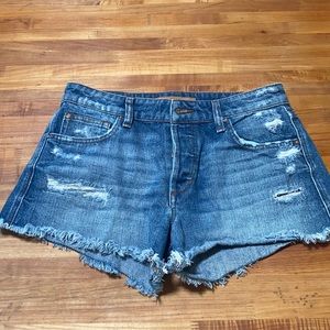 Joe’s high rise jean shorts collectors edition